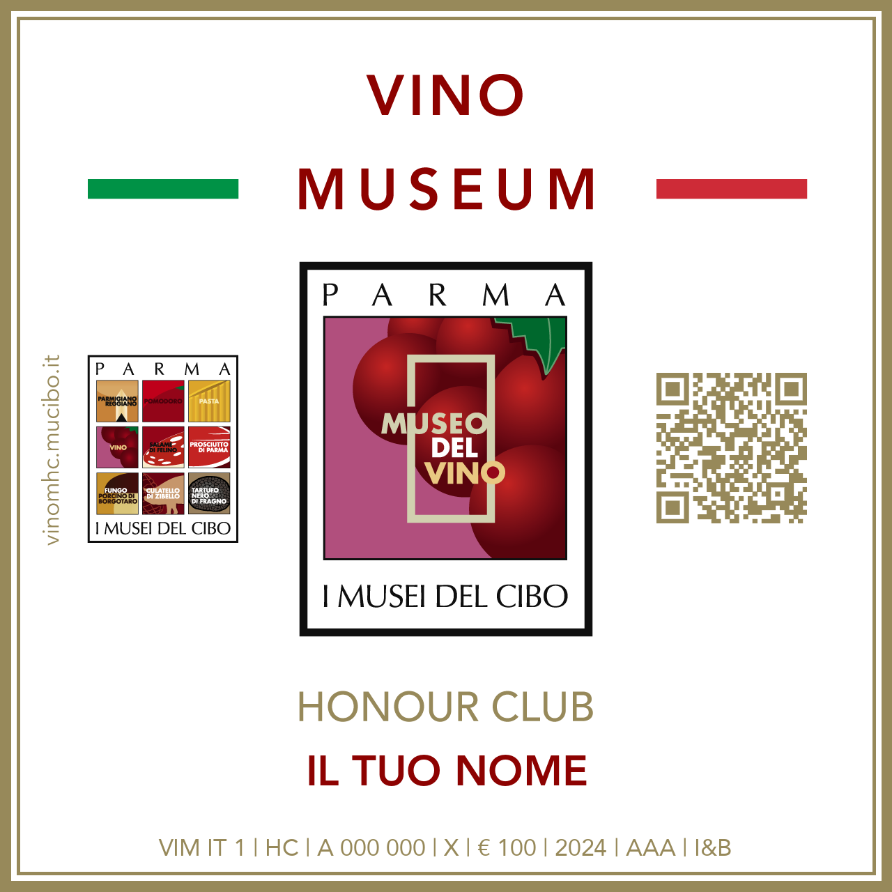 Vino Museum Honour Club - Token - IL TUO NOME