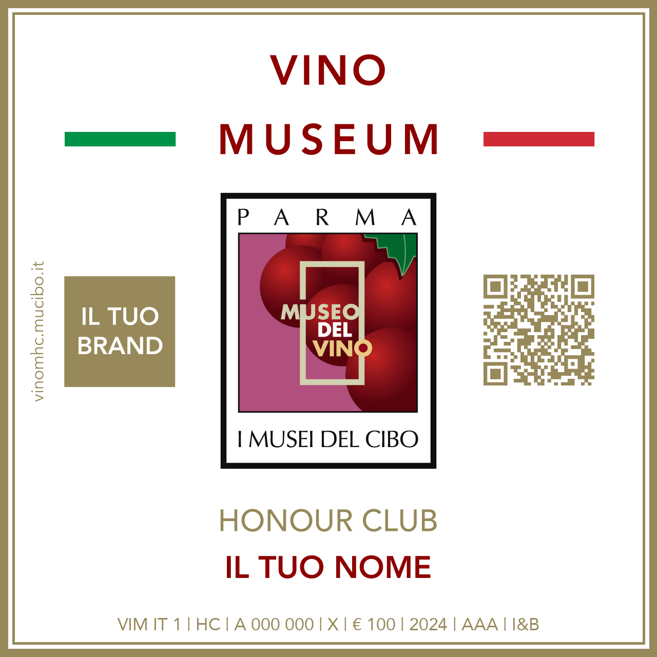 Vino Museum Honour Club - Token - IL TUO BRAND
